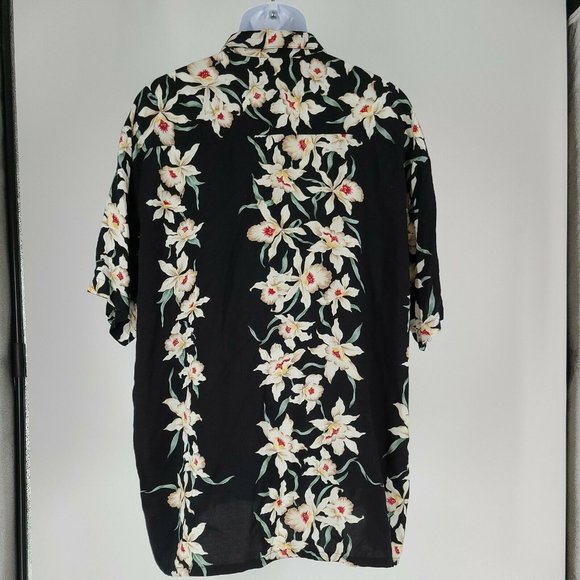Puritan Men's Size XL Rayon Camp Shirt Tropical Floral Hawaiian Button Up - Picture 7 of 7